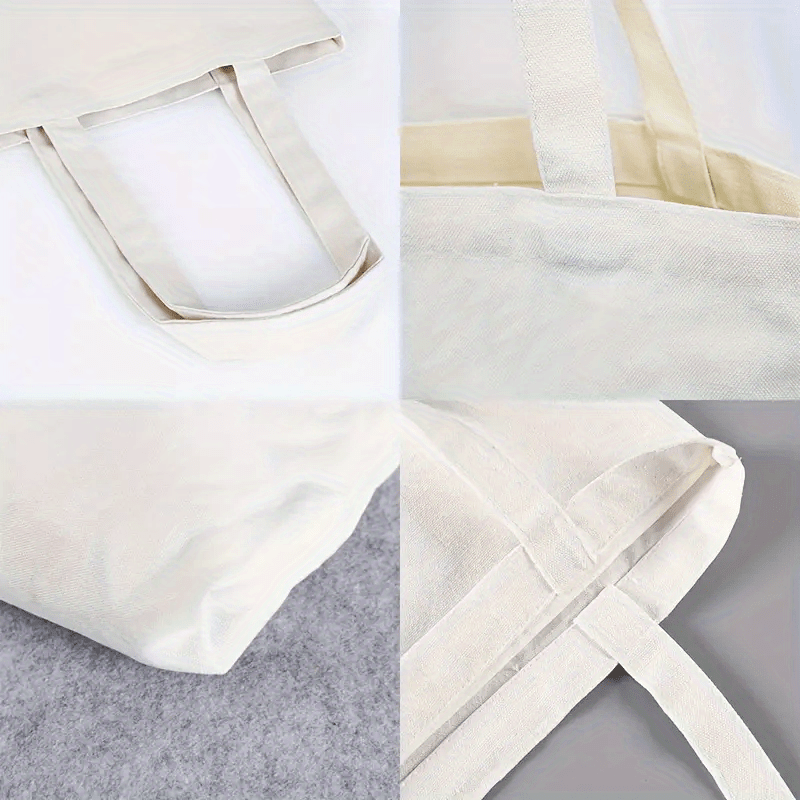 Special Cute Coffee Print Tote Bag White Shoulder Bag with Playful Fashion Festive Design
