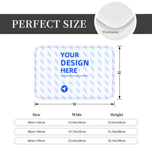 FindA Custom Flannel Anti-slip Floor Mat