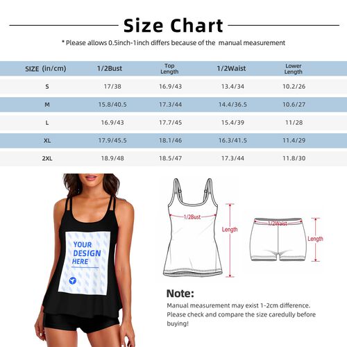 FindA Custom 200g Women's Sling Two-Piece Swimsuit Set-Heat Transfer