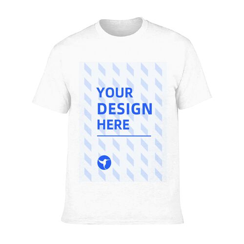 FindA Custom 180g Men's Cotton Round Neck Short Sleeve Heat Transfer T-Shirt
