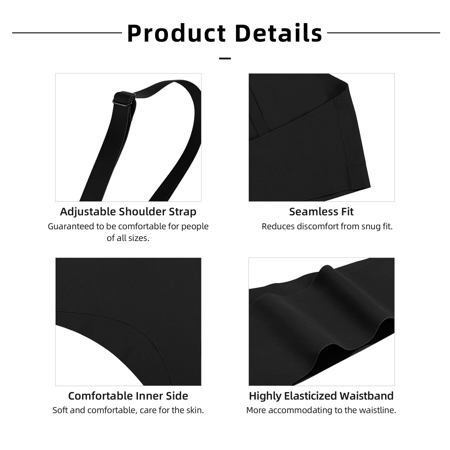 FindA Custom 180g Women's Seamless Underwear-heat Transfer