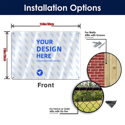 FindA Custom Aluminum Decorative Sign 8x12in (Horizontal)