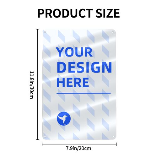 FindA Custom Aluminum Decorative Sign 8x12in (Vertical)