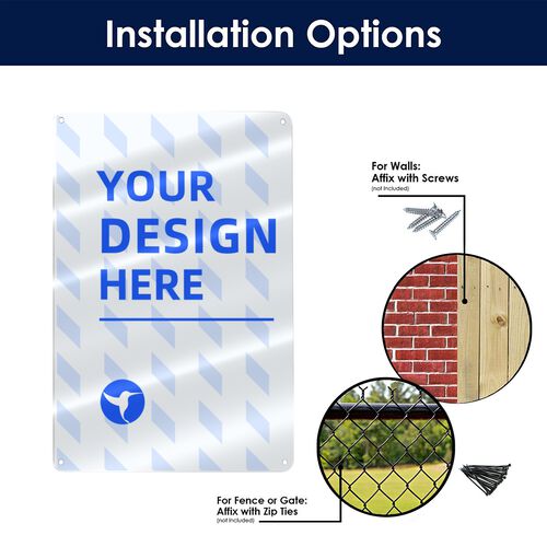 FindA Custom Aluminum Decorative Sign 8x12in (Vertical)