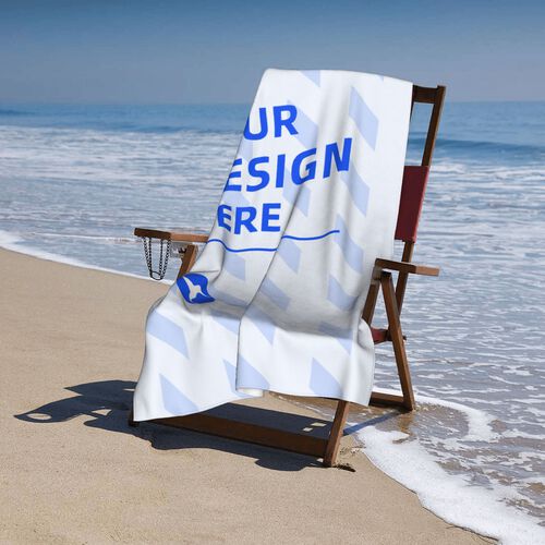 FindA Custom Microfiber Beach Towel - vertical