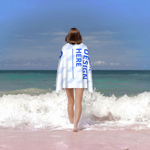 FindA Custom Microfiber Beach Towel - vertical