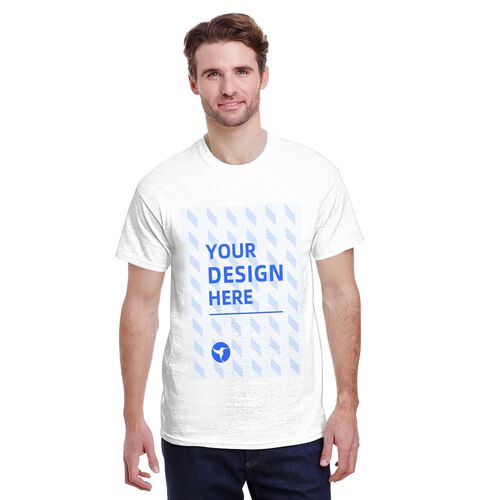 FindA Custom 180g Men's Cotton Round Neck Short Sleeve Heat Transfer T-Shirt