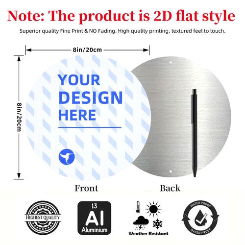 FindA Custom Round Aluminum Painting